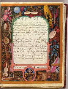 Stránky z alba Amicorum Philippa Hainhofera, 1596-1633 od Unbekannt