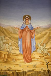 Malba v kostele Navštívení v Ein Kerem: Panna Maria ve svaté zemi, Ein Kerem, Izrael od Unbekannt