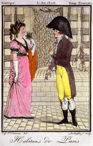 Obyvatelé Paříže v roce 1806. 1810 (rytina) od Unbekannter Künstler