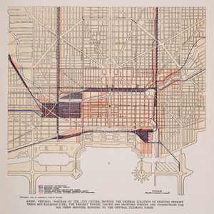 Deska LXXIV z Plan of Chicago od Unbekannt