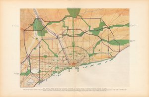 Deska XLIV z Plan of Chicago od Unbekannt