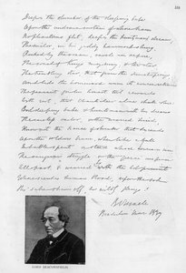 Báseň napsal Disraeli jako mladý muž od Unbekannt