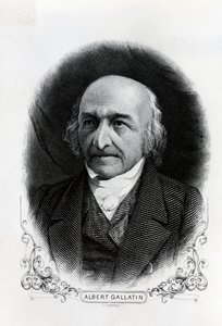Portrét Alberta Gallatina (1761-1849) (rytina) od Unbekannt