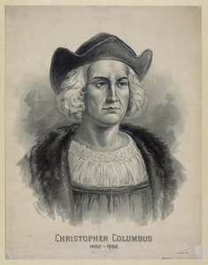 Portrét Kryštofa Kolumba (1451 - 1506), kolem roku 1892 (litografie) od Unbekannt