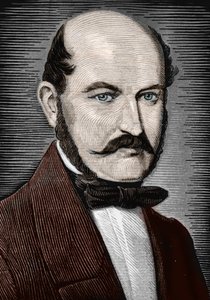 Portrét Ignace Philippe Semmelweise, konec 19. století (rytina) od Unbekannter Künstler