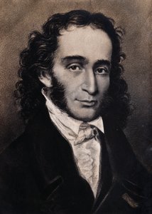 Portrét Niccolo Paganini (rytina) od Unbekannter Künstler