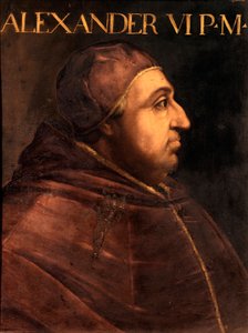 Portrét papeže Alexandra VI. (Rodrigo Borgia) od Unbekannter Künstler
