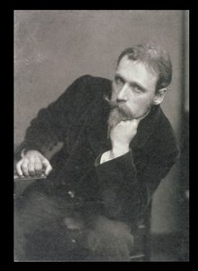 Portrétní fotografie Waltera Cranea (1845-1915) od Fredericka Hollyera (1837-1933) 1886 (černobílá fotografie) od Unbekannt