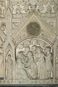 Portugalsko – Alcobaça. Hrobka Ines de Castro v klášteře Santa Maria od Benjamin Baud