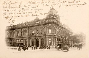 Pohlednice/Obchodní soud/Paříž/Seina/Ile de France/Francie od William M. Timlin