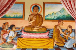 Klášter Preah Prom RathŽivot BuddhyBuddhy a jeho syna Rahuly, Siem Reap, Kambodža od Unbekannt