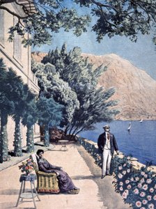 Prezidentská dovolená, Poincare v Eze les Pins od Unbekannter Künstler