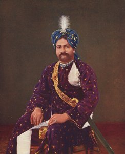 Princ Šér Zaman Narozen v roce 1881 ; Princ a první syn Rasula Chána ; Fotografie pořízena počátkem roku 1900 ; Džunágadh ; Gudžarát ; Indie od Unbekannter Künstler