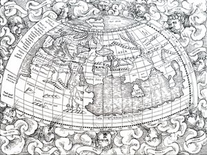 Mapa tehdy známého světa Ptolemaia z Alexandrie. od Unbekannt