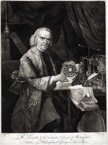 Richard Lovett, britský fyzik, c 1750-1780 od Unbekannt