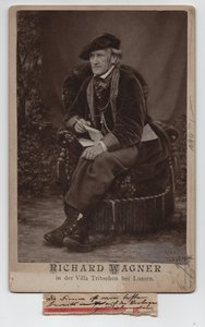 Richard Wagner (1813-1883) (1868, fotografie) od Unbekannter Künstler
