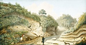 Cesta vedoucí z jeskyně Pausilipo do Pianura, Neapolské království, c 1767 od Unbekannter Künstler