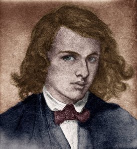 Rossetti, Dante Gabriel nebo Gabriel Charles Dante Rossetti - anglický básník, malíř a překladatel 1828-1882. Autoportrét v mládí. od Unbekannter Künstler