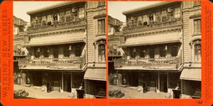 Čínská restaurace SF (černobílá fotografie, stereokarta) od Unbekannt
