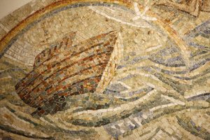Bazilika opatství Saint-Maurice, Mozaika od archy Madeleine DienerNoa, Saint-Maurice, Suisse od Unbekannt