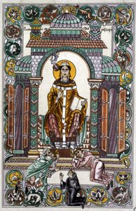 Saint Dunstan (ilustrace) od Unbekannter Künstler
