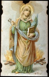Sainte Appoline, Chromolitografický karton od Unbekannter Künstler