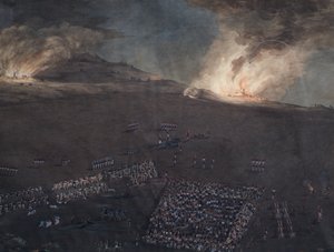 Bitevní skica z napoleonských válek od Unbekannter Künstler