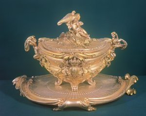 Polévková mísa, Ludvík XV., vyrobená pro ruskou císařovnu Alžbětu (1709-62), F.T. Germain, Paříž od Unbekannt