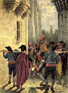 Španělská serenáda. Rytina v knize "The Peoples of the Earth" 1890. od Unbekannter Künstler
