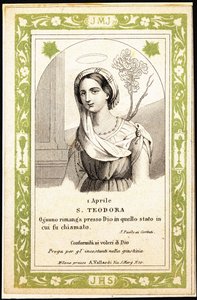 Theodora, počátek 20. století (rytina) od Unbekannter Künstler