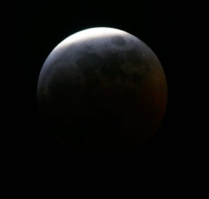 Fáze úplného zatmění Měsíce, 3. března 2007 od Unbekannt