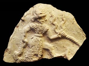 Tabulka zobrazující boha bouří Ishchali, Isun Larsa, Babylon, Mezopotámie, cca 2000-1600 př.nl od Unbekannt