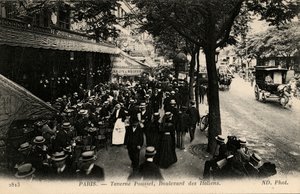 Taverne Pousset, Boulevard des Italiens, Paříž od Unbekannter Künstler