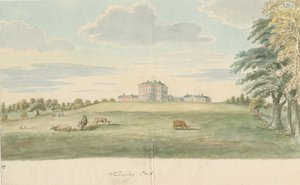 Teddesley Hall: malba akvarelem a [konec 18. století] od Unbekannt