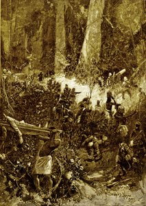 Ašantská válka v roce 1900: Boj v pralese od Unbekannter Künstler