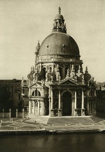 Bazilika Santa Maria della Salute na konci Canal Grande. Fotografie Benátky od Wilhelma Bodea od Unbekannt