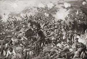 Bitva u Spion Kop, Tugela River, Natal, Jižní Afrika, 23-24 ledna 1900 během druhé búrské války. od Unbekannt