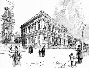 Carlton Club, Pall Mall, Londýn od Unbekannter Künstler