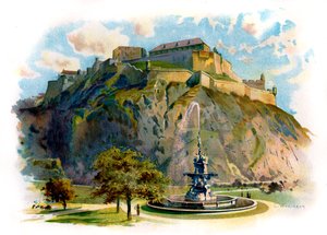 Castle Rock, Edinburgh od Unbekannter Künstler