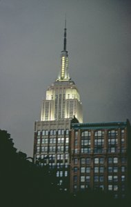 Empire State Building v noci (foto) od Unbekannt
