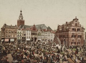 Velký trh, Nijmegen, kolem roku 1900 od Unbekannt