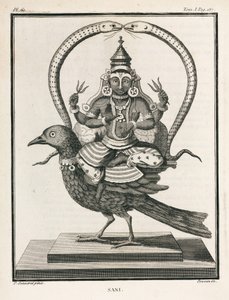 Hinduistický bůh Sani od Unbekannt