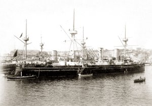 Italské torpédo "Etna" kolem roku 1885. od Unbekannter Künstler