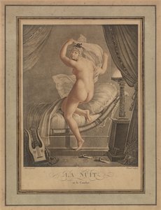 The Night, Paris, c.1815 (rytina) od Unbekannter Künstler