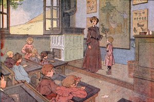 Republikánská škola, počátek 20. století (ilustrace) od Unbekannter Künstler