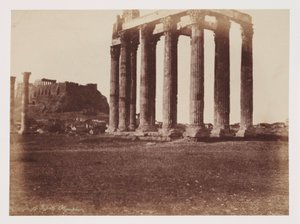 Chrám Jupitera Olympia, c 1849 od Unbekannt