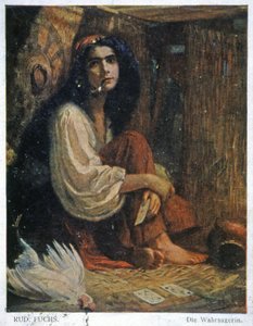 Věštkyně, počátek 20. století (ilustrace) od Unbekannter Künstler
