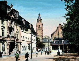 Erfurtin kaupungin historialliset talot od Unbekannter Künstler