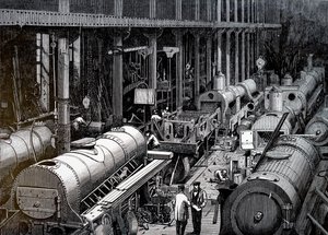 Výrobní patro společnosti Robert Stephenson and Company. od Unbekannt