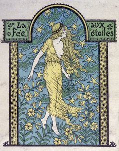 Hvězdná víla, kolem roku 1900 (ilustrace) od Unbekannter Künstler
